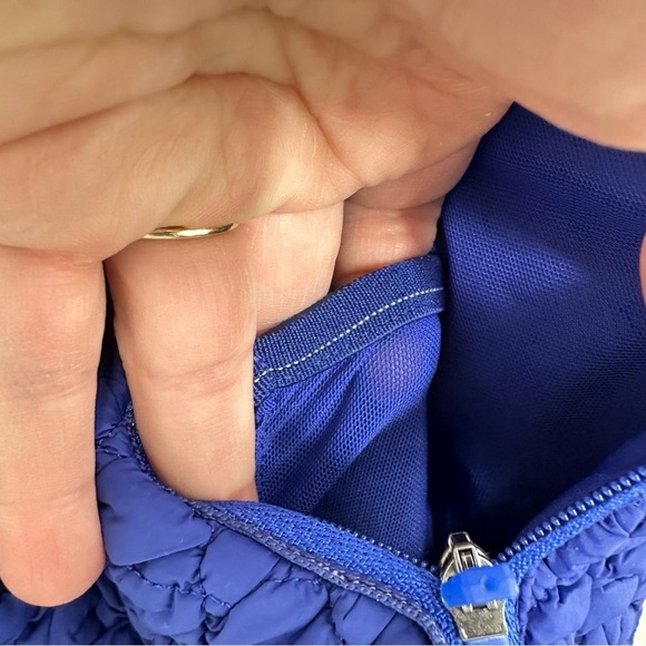 FP Movement Free People Smock Show Packable Run Jacket Dark Blue Indigo L NWT - Picture 6 of 9